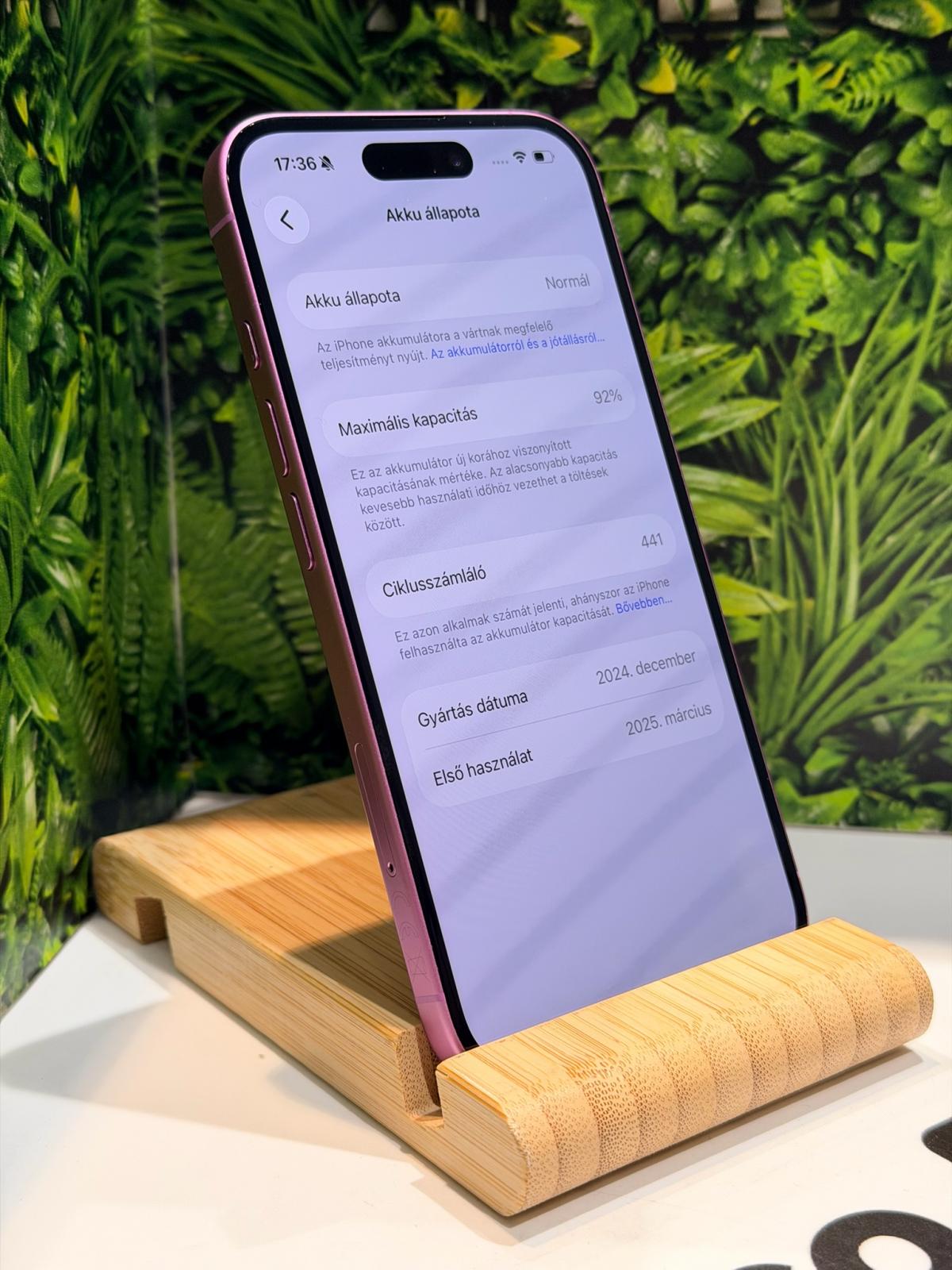 Apple iPhone 16 Kártyafüggetlen 128 GB, 12 hó garancia