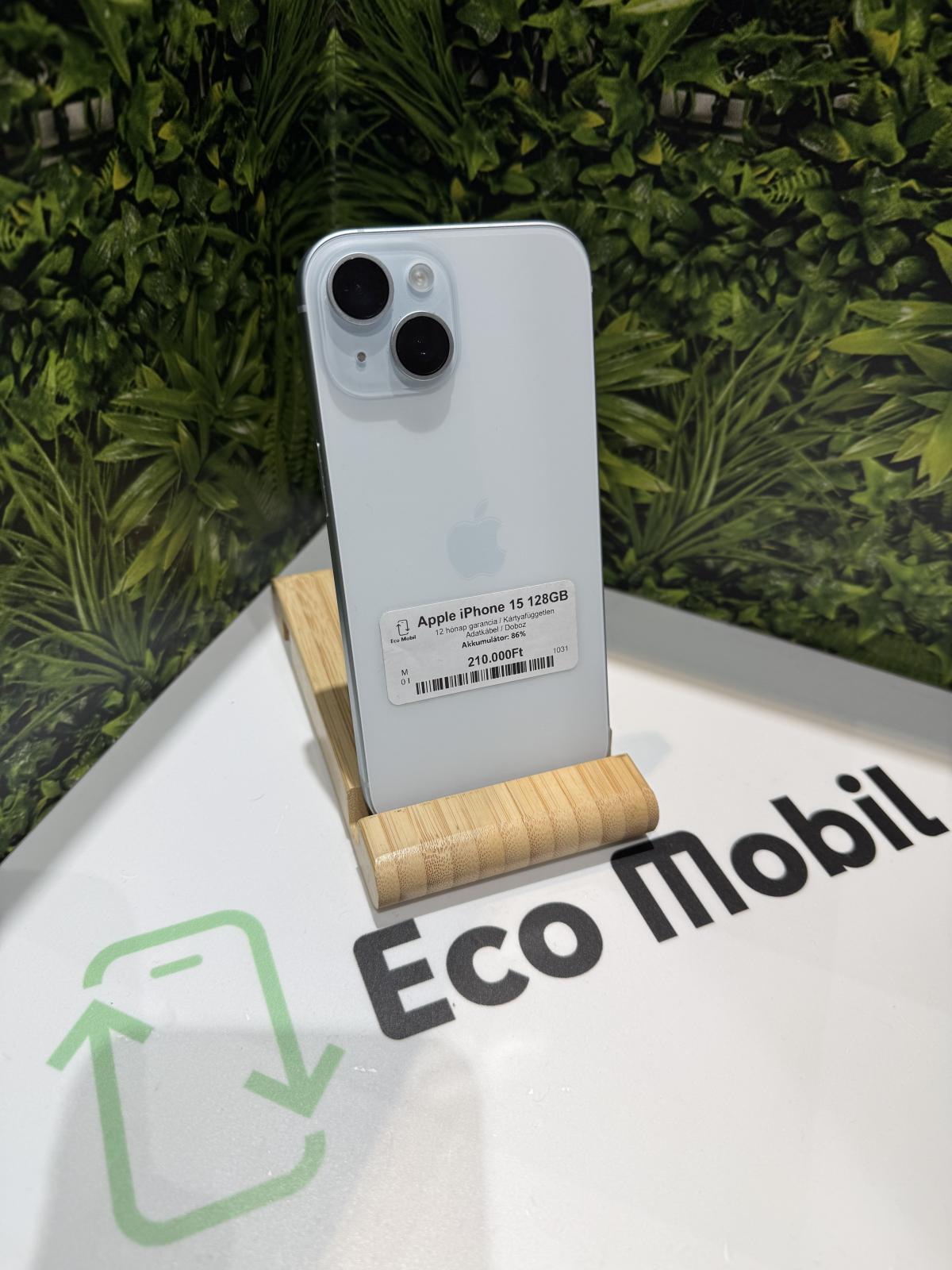 Apple iPhone 15 Kártyafüggetlen 128 GB, 12 hó garancia