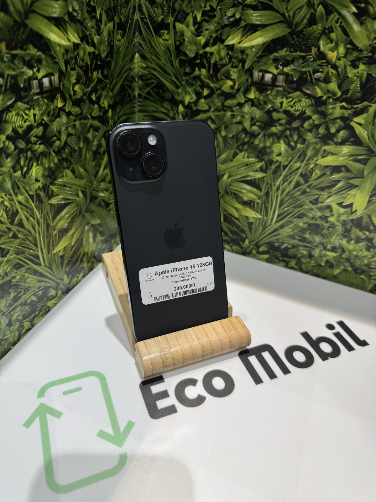 Apple iPhone 15 Kártyafüggetlen 128 GB, 12 hó garancia