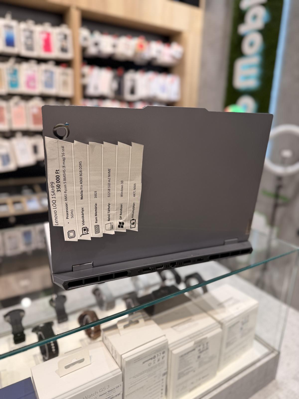 Lenovo LOQ 15AHP9 Wi-Fi 512 GB, 12 hó garancia