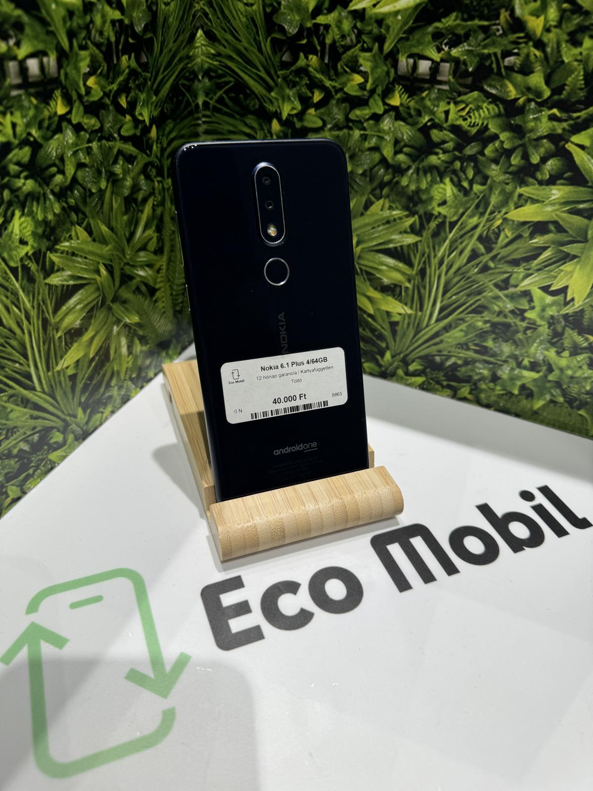 Nokia 6.1 Plus Dual Sim 64 GB, 12 hó garancia