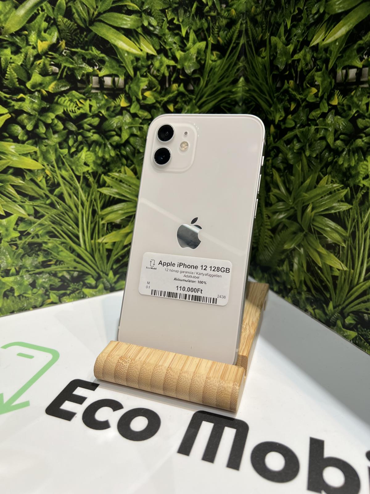 Apple iPhone 12 Kártyafüggetlen 128 GB, 12 hó garancia