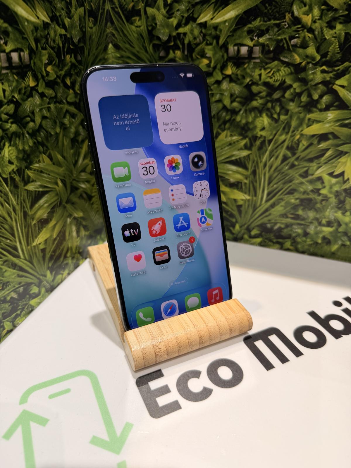 Apple iPhone 15 Pro Max Kártyafüggetlen 256 GB, 12 hó garancia