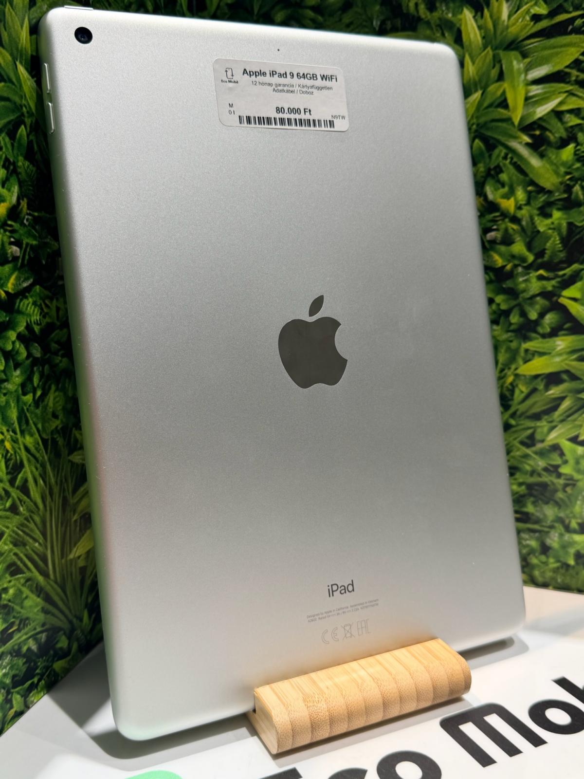 Apple iPad 9th Gen Wi-Fi 64 GB, 12 hó garancia