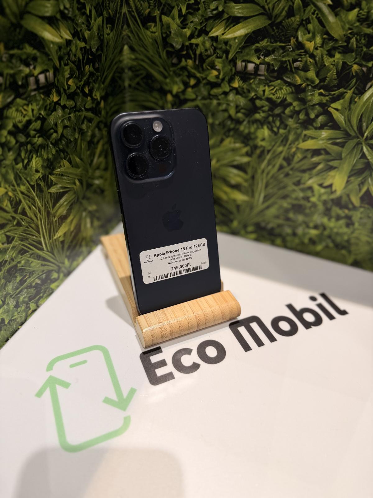 Apple iPhone 15 Pro Kártyafüggetlen 128 GB, 12 hó garancia