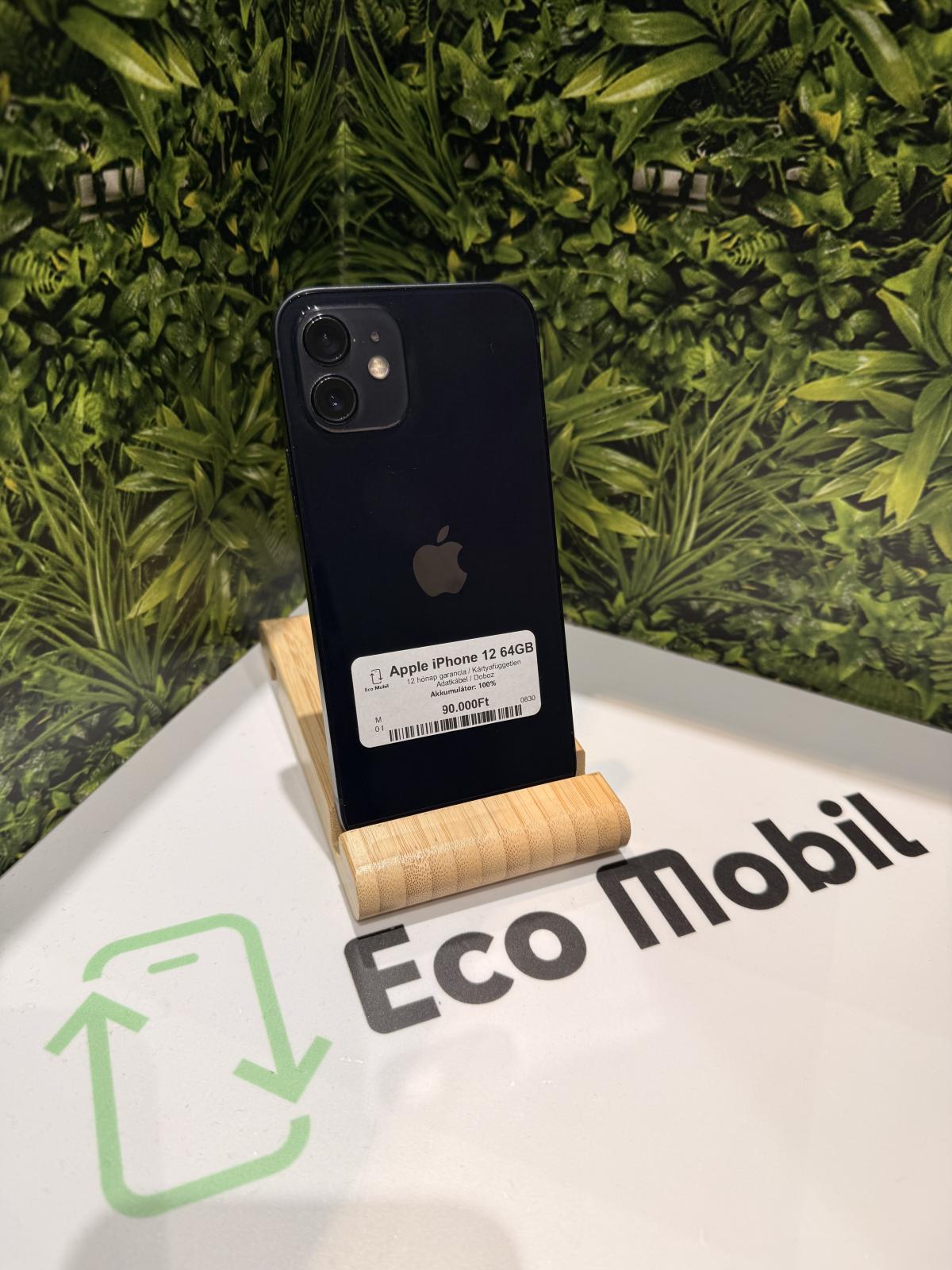 Apple iPhone 12 Kártyafüggetlen 64 GB, 12 hó garancia