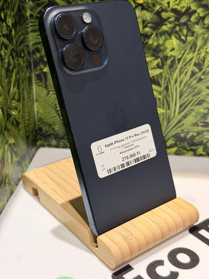 Apple iPhone 15 Pro Max Kártyafüggetlen 256 GB, 12 hó garancia