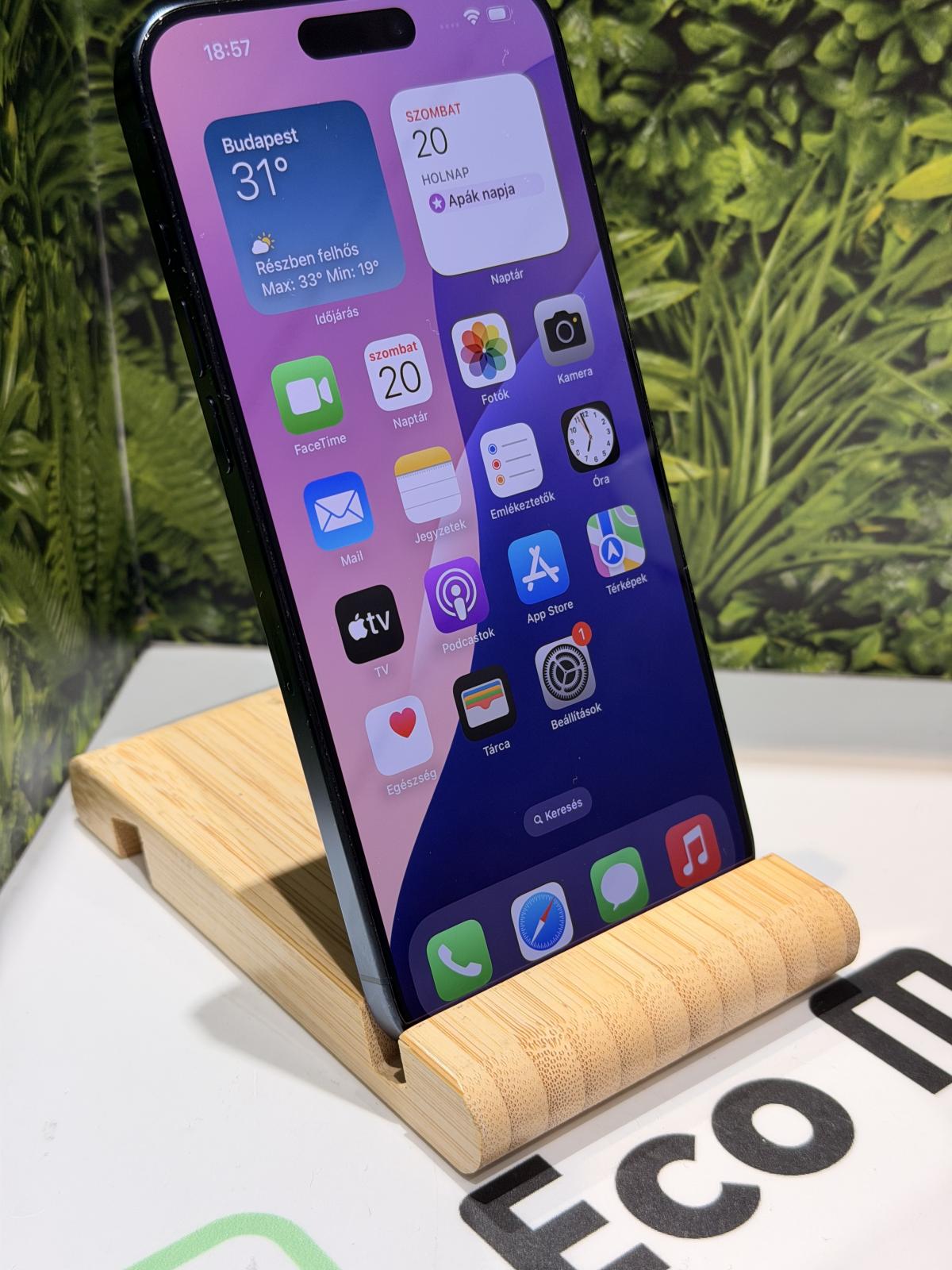 Apple iPhone 15 Pro Max Kártyafüggetlen 256 GB, 12 hó garancia