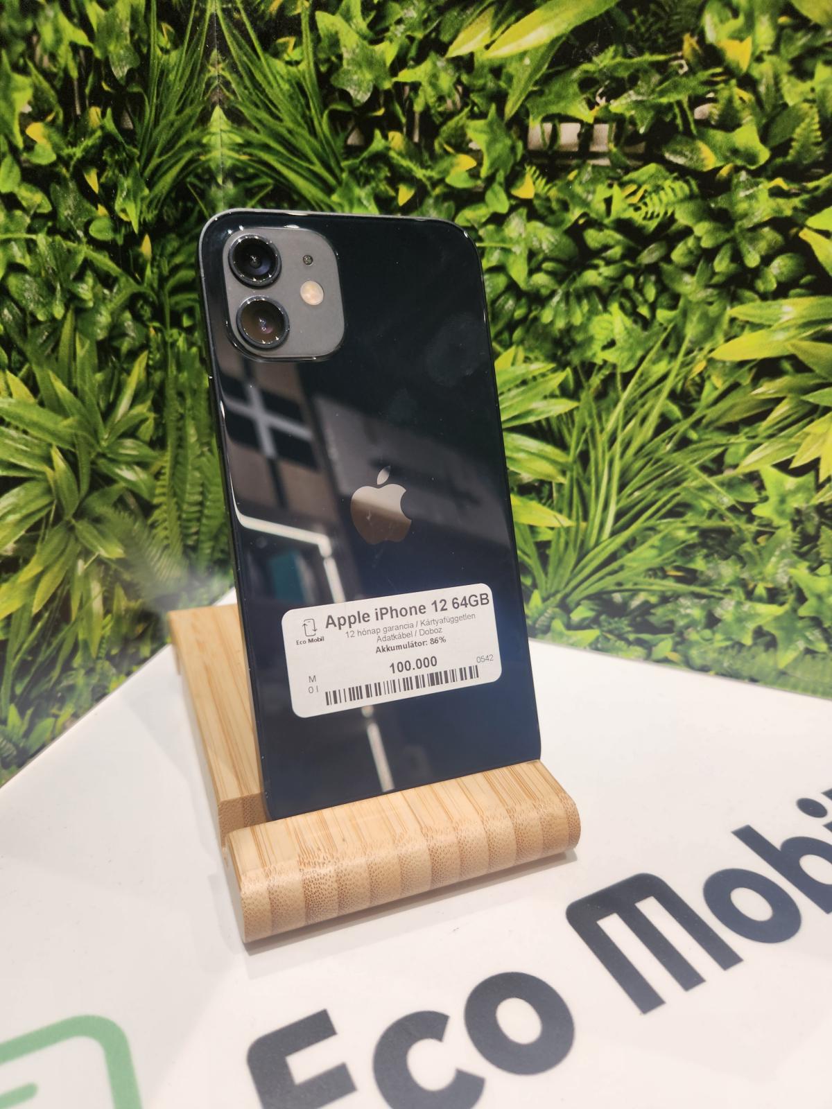 Apple iPhone 12 Kártyafüggetlen 64 GB, 12 hó garancia