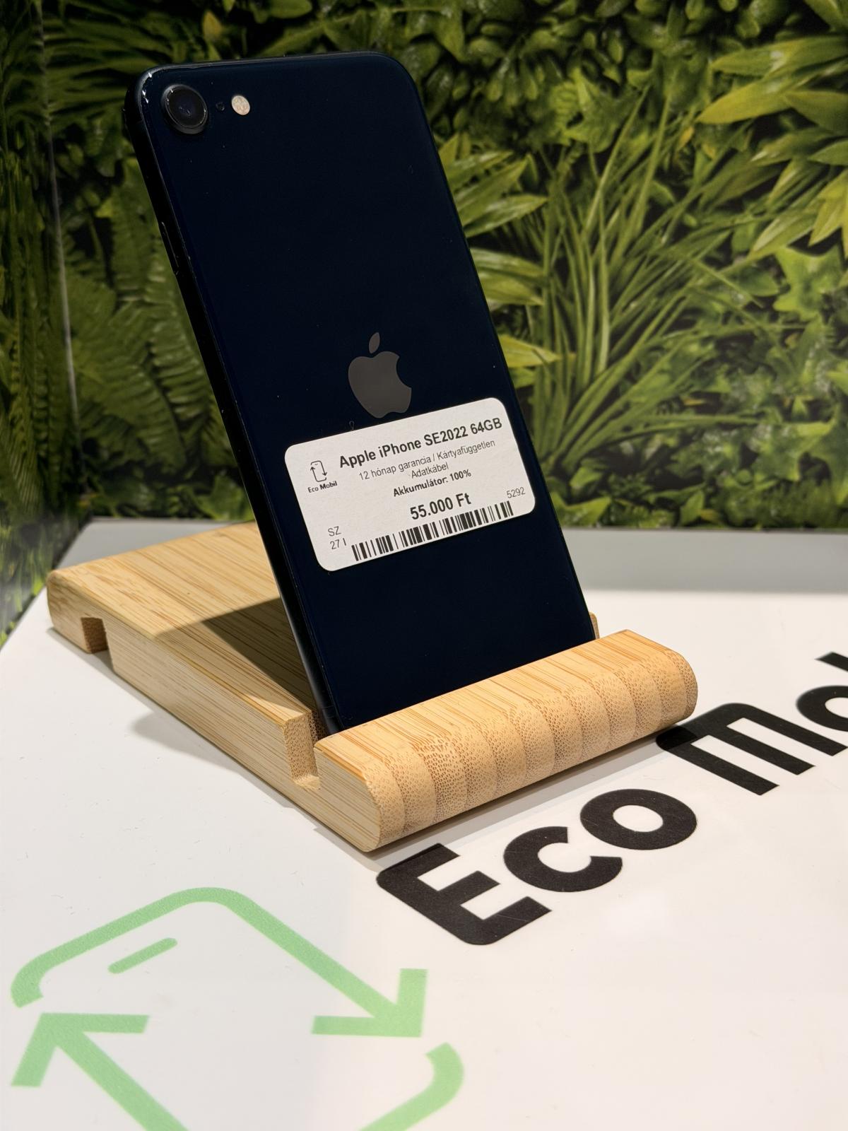 Apple iPhone SE (2022) Kártyafüggetlen 64 GB, 12 hó garancia