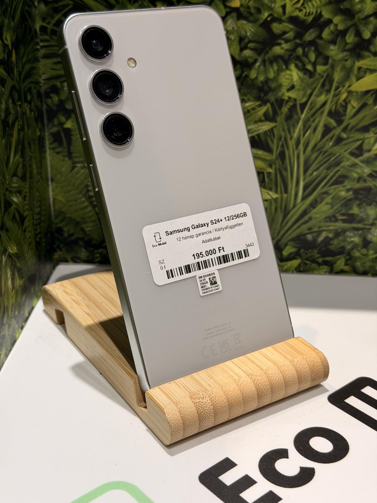 Samsung Galaxy S24+ Dual Sim 256 GB, 12 hó garancia