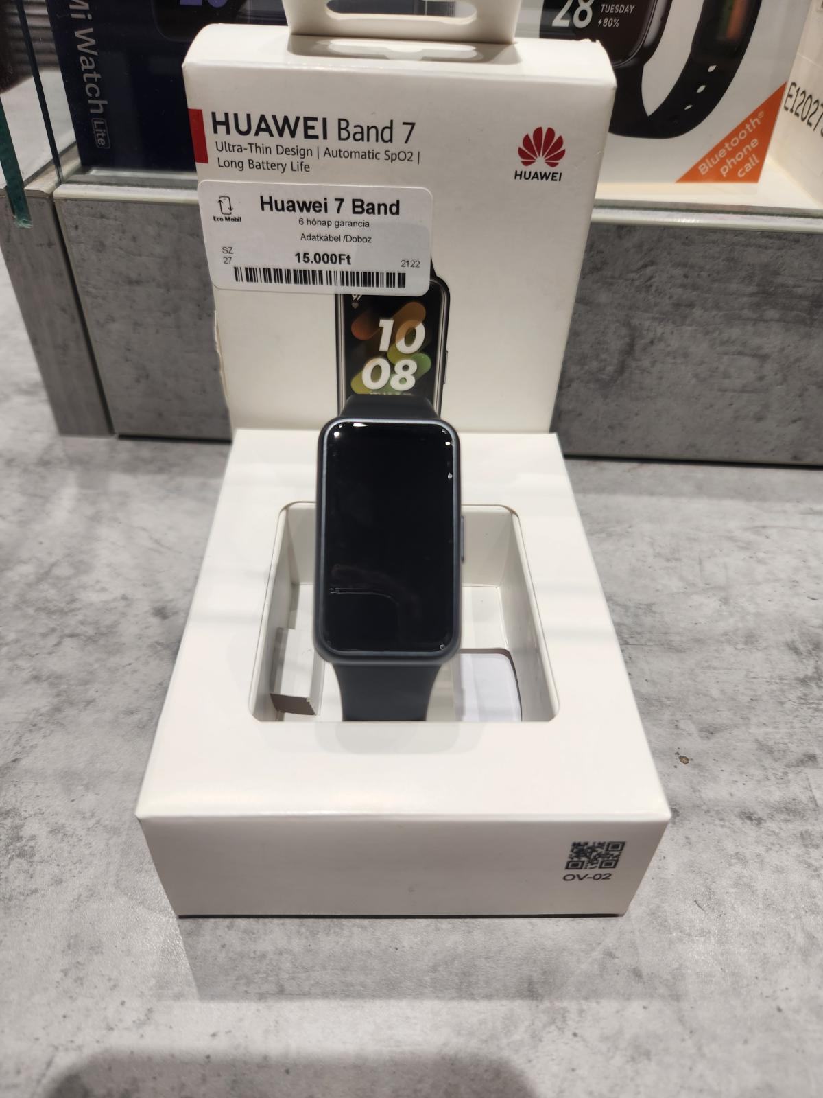 Huawei Band 7 Bluetooth, 12 hó garancia