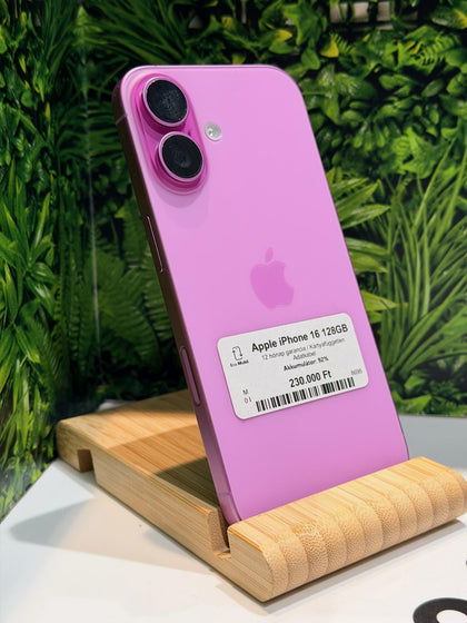 Apple iPhone 16 Kártyafüggetlen 128 GB, 12 hó garancia