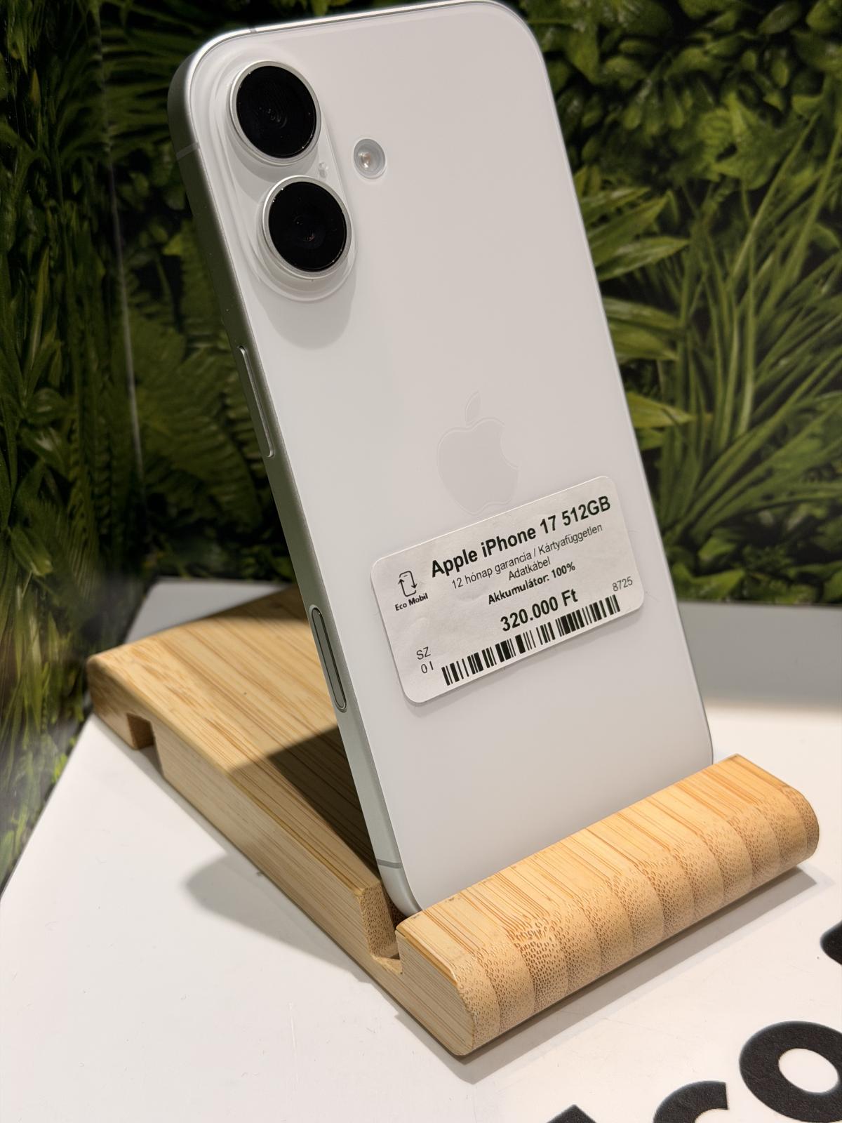 Apple iPhone 17 Kártyafüggetlen 512 GB, 12 hó garancia