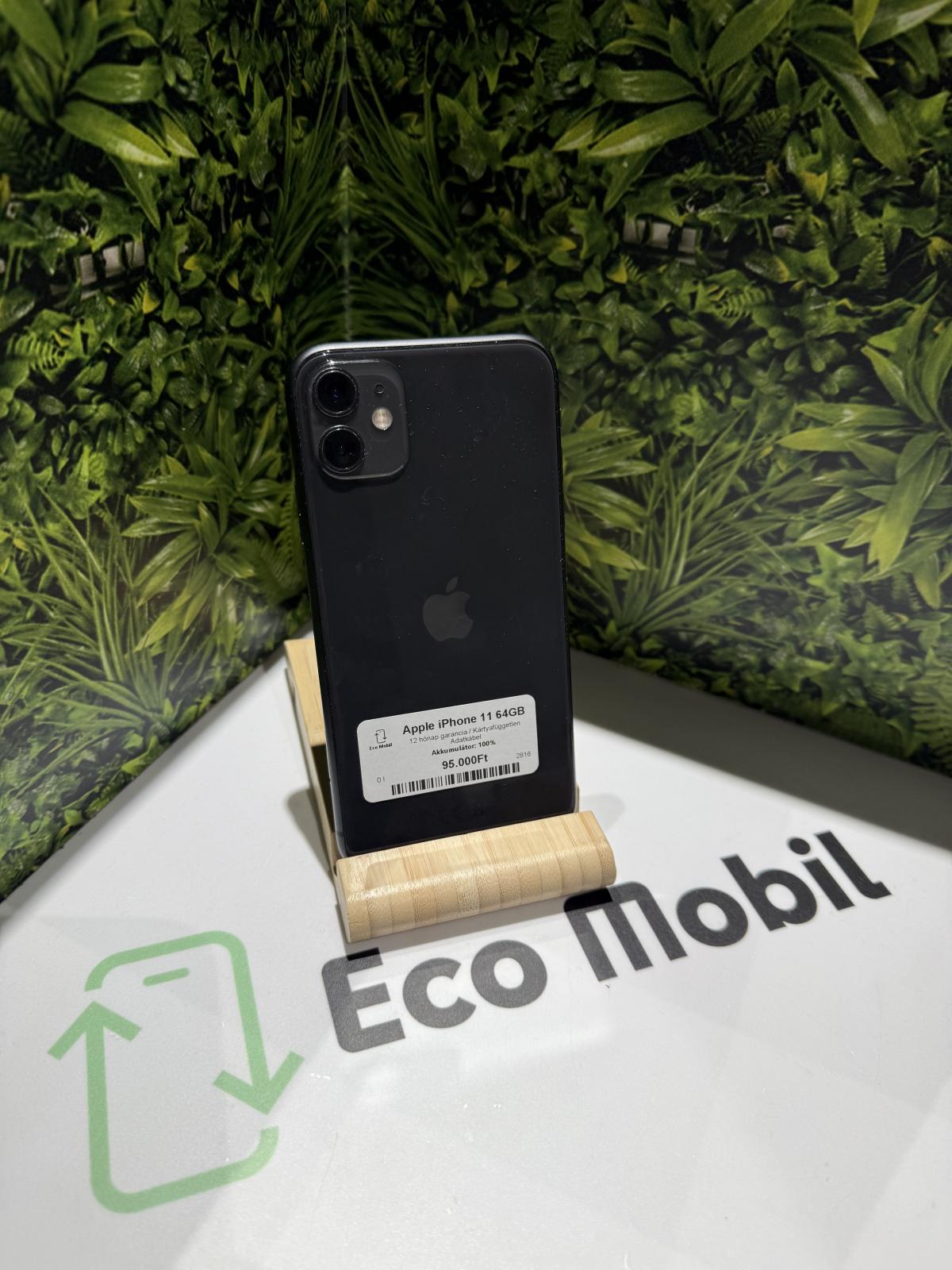 Apple iPhone 11 Kártyafüggetlen 64 GB, 12 hó garancia