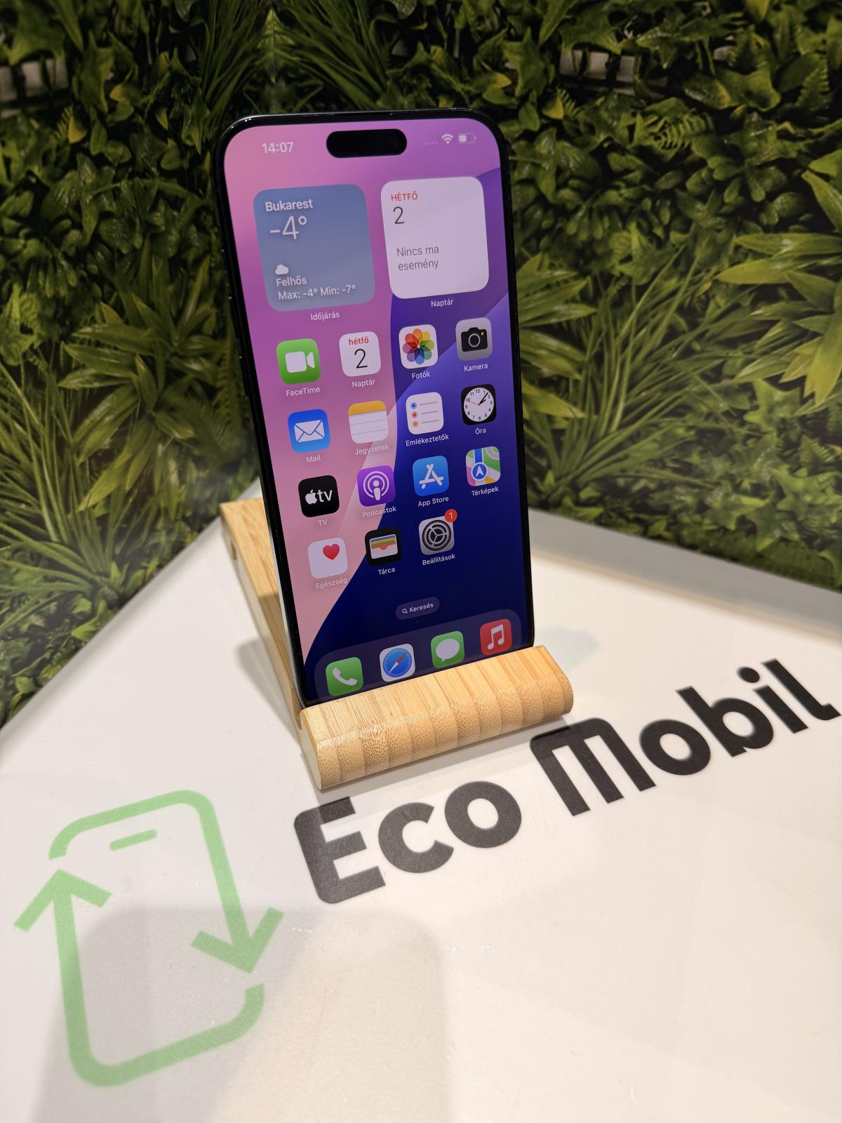 Apple iPhone 15 Pro Max Kártyafüggetlen 256 GB, 12 hó garancia