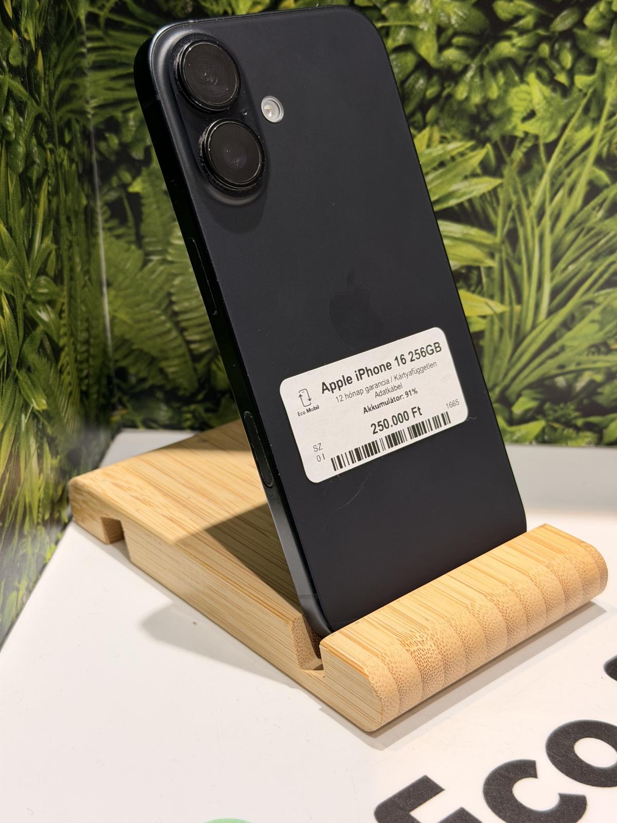 Apple iPhone 16 Kártyafüggetlen 256 GB, 12 hó garancia