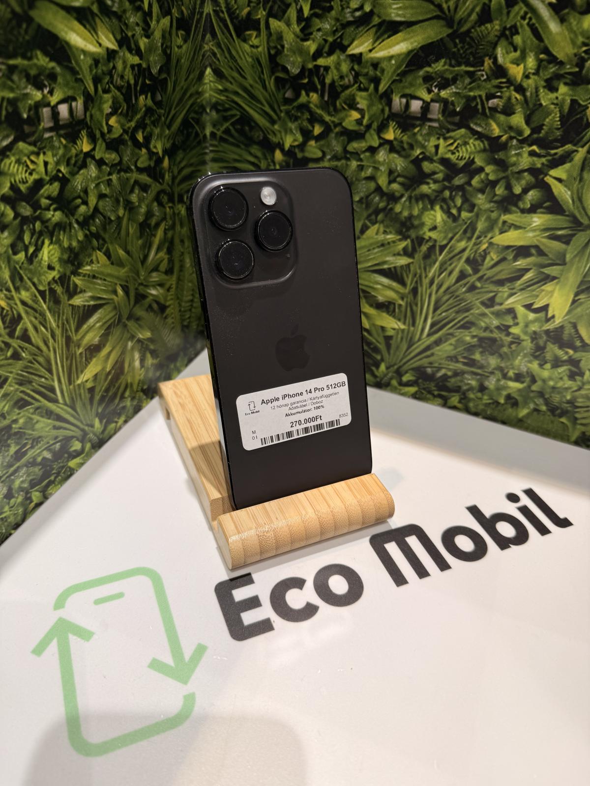 Apple iPhone 14 Pro Kártyafüggetlen 512 GB, 12 hó garancia