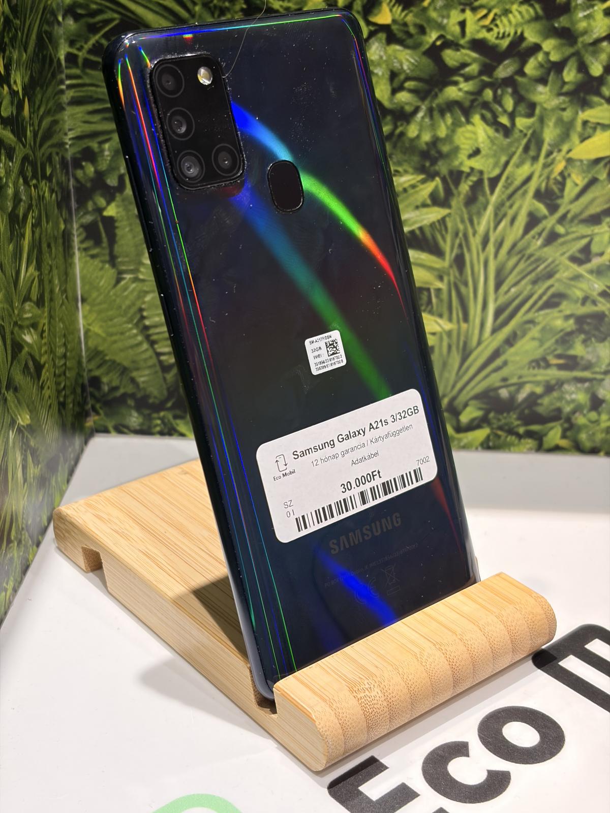Samsung Galaxy A21s Dual Sim 32 GB, 12 hó garancia