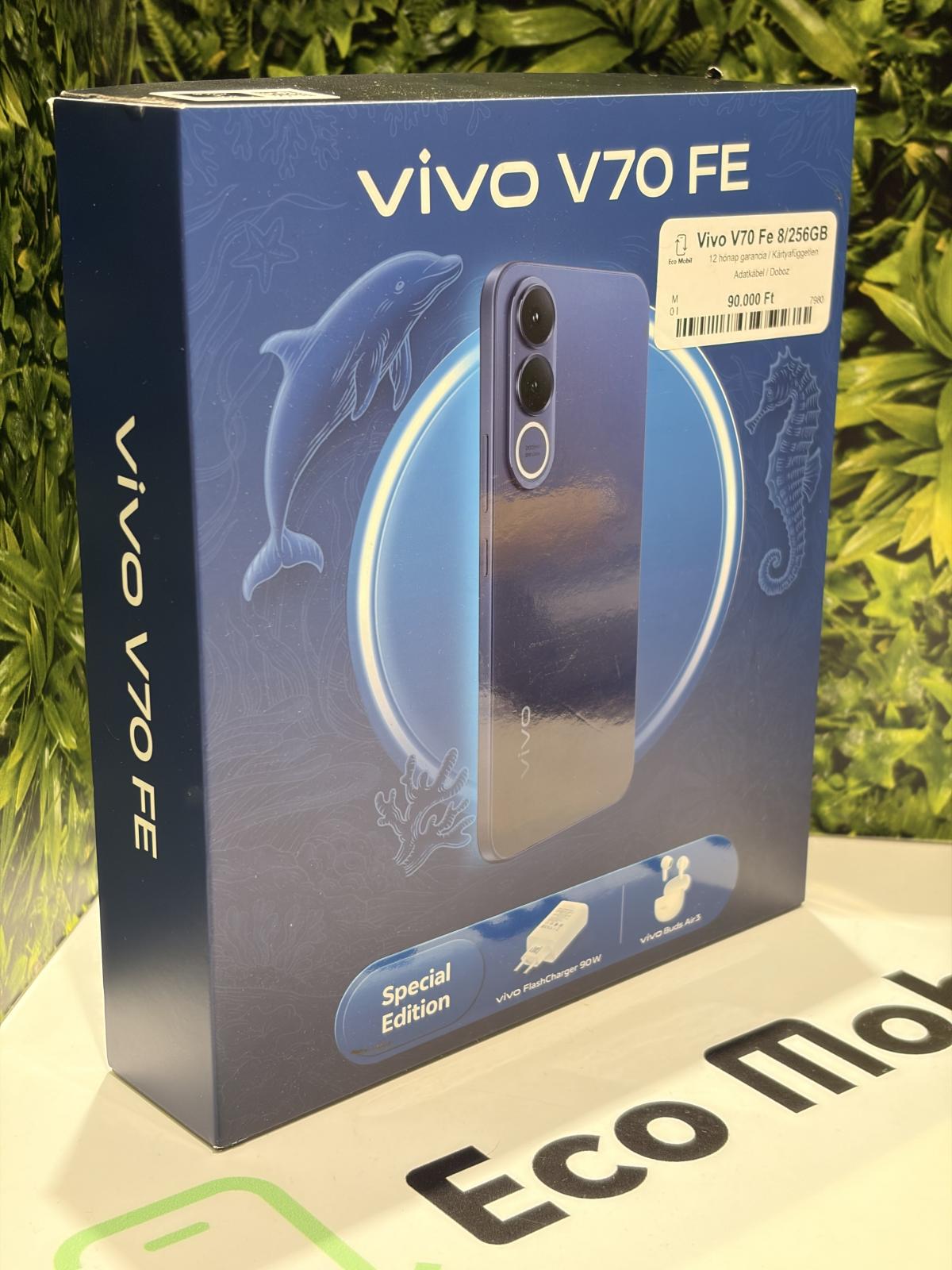 Vivo V70 FE Dual Sim 256 GB, 12 hó garancia