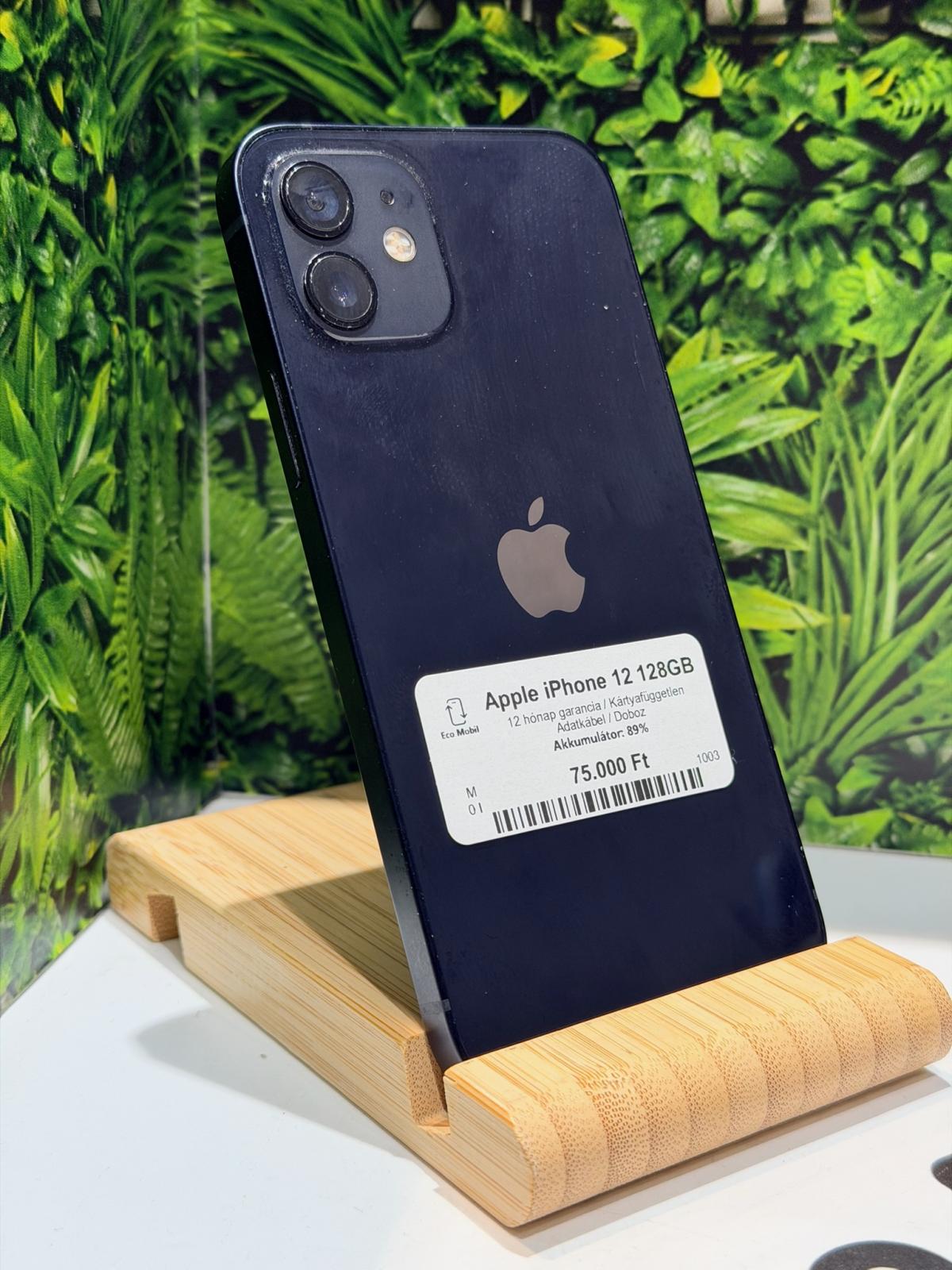 Apple iPhone 12 Kártyafüggetlen 128 GB, 12 hó garancia