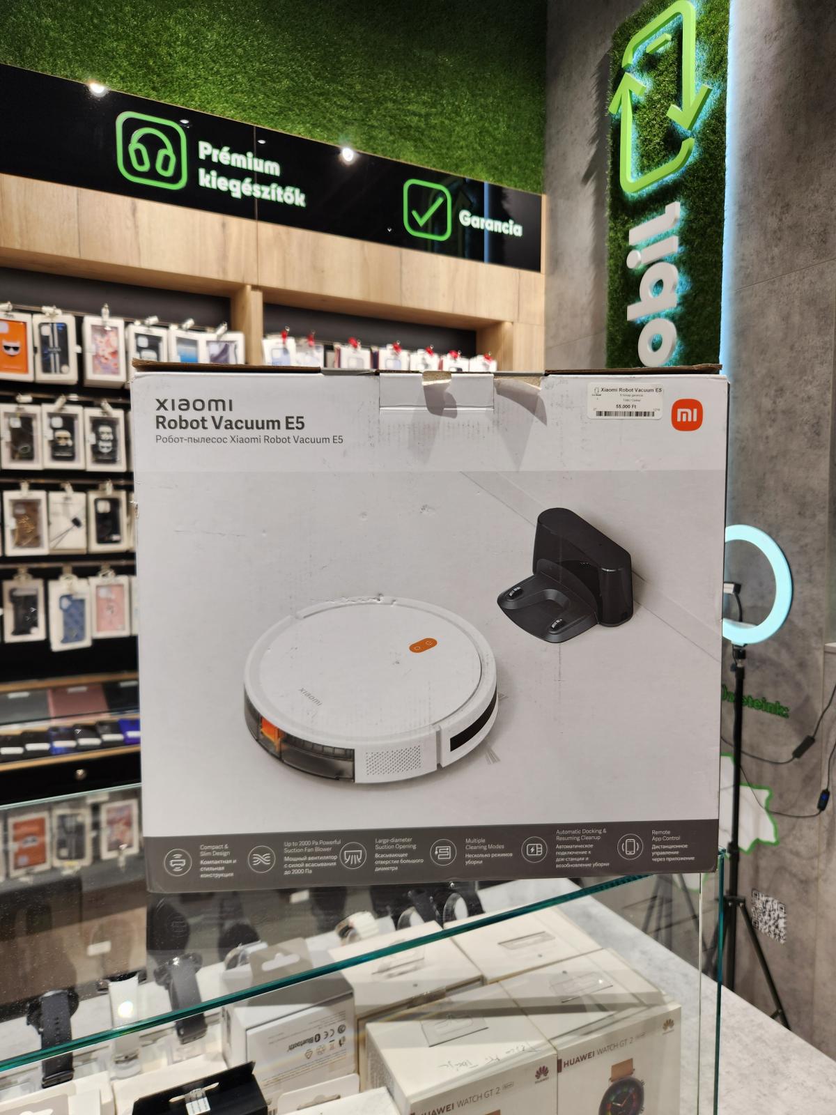 Xiaomi Robot Vacuum E5 Bluetooth, 12 hó garancia