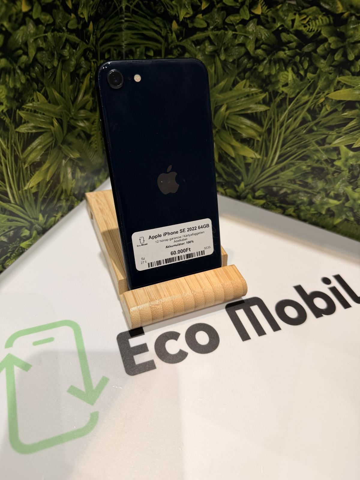 Apple iPhone SE (2022) Kártyafüggetlen 64 GB, 12 hó garancia