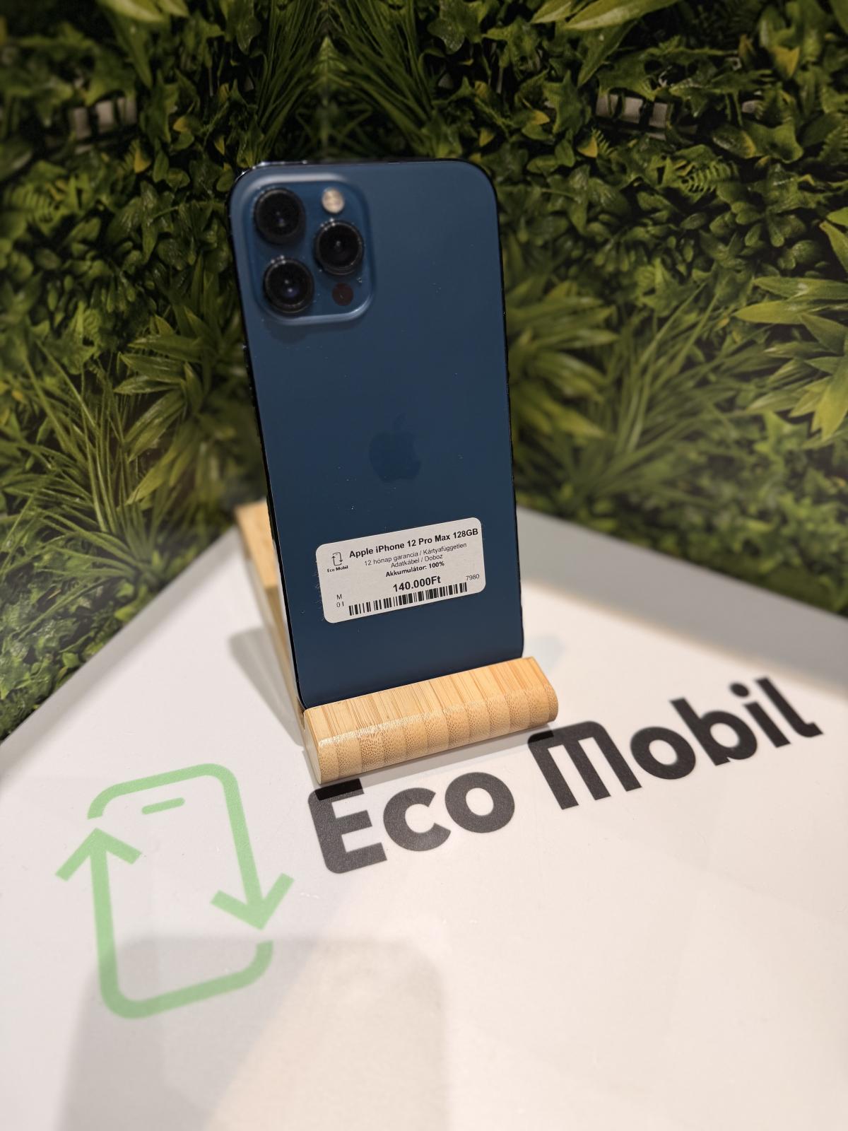 Apple iPhone 12 Pro Max Kártyafüggetlen 128 GB, 12 hó garancia