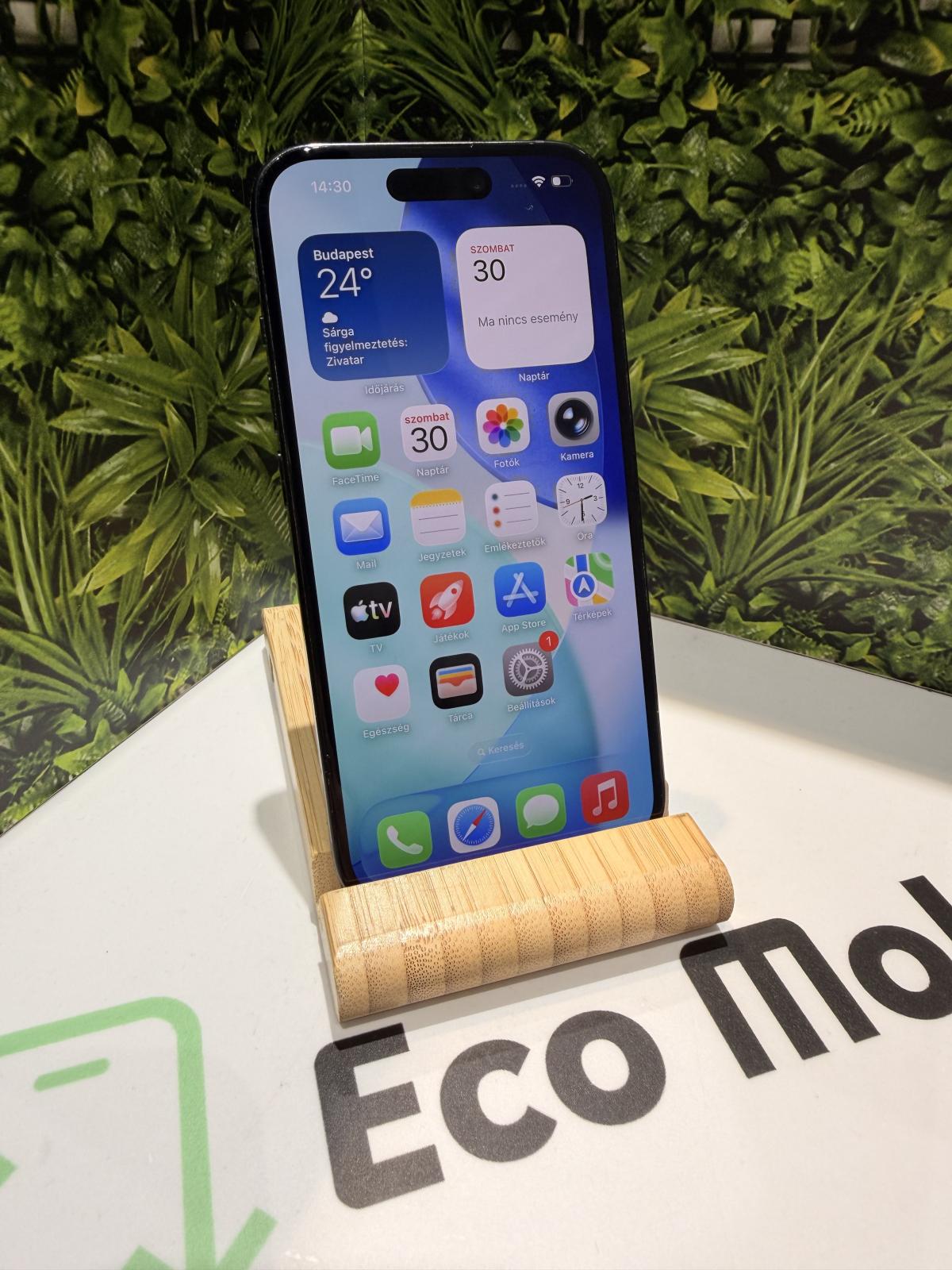 Apple iPhone 15 Kártyafüggetlen 256 GB, 12 hó garancia