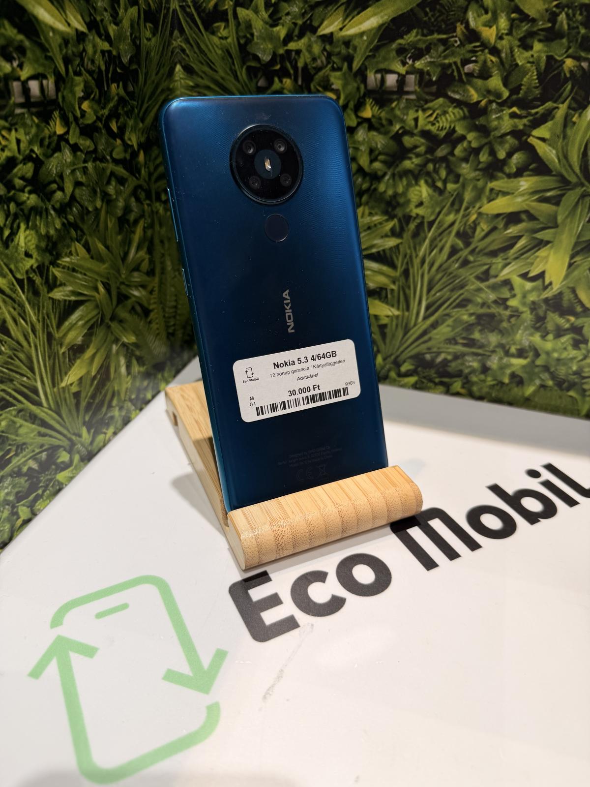 Nokia 5.3 Kártyafüggetlen 64 GB, 12 hó garancia