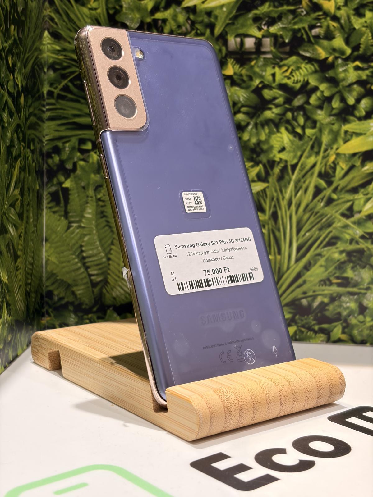 Samsung Galaxy S21+ 5G Kártyafüggetlen 128 GB, 12 hó garancia
