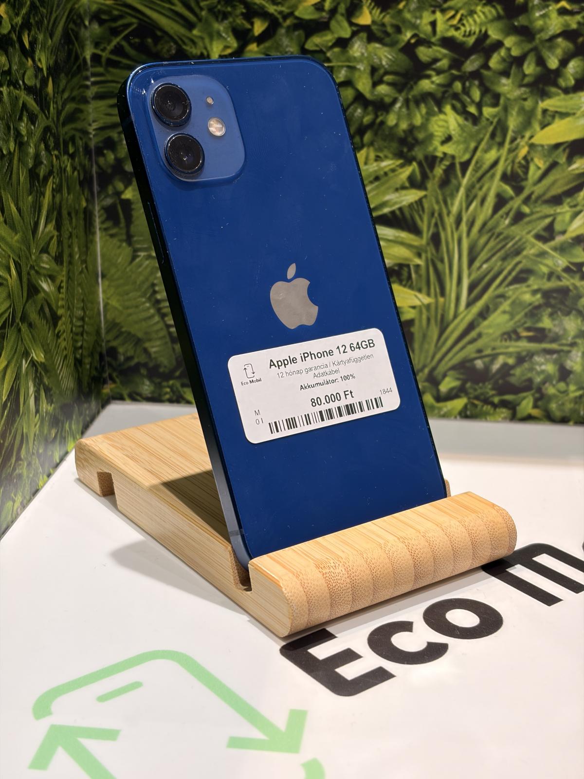 Apple iPhone 12 Kártyafüggetlen 64 GB, 12 hó garancia