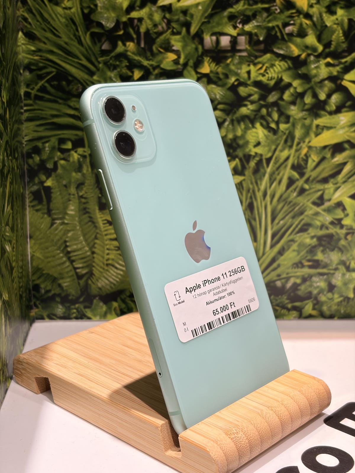 Apple iPhone 11 Kártyafüggetlen 256 GB, 12 hó garancia
