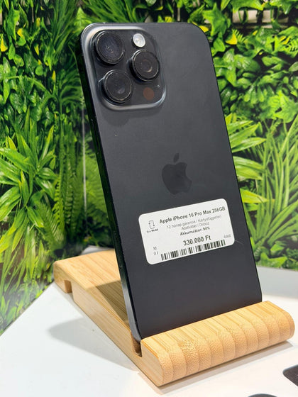 Apple iPhone 16 Pro Max Kártyafüggetlen 256 GB, 12 hó garancia