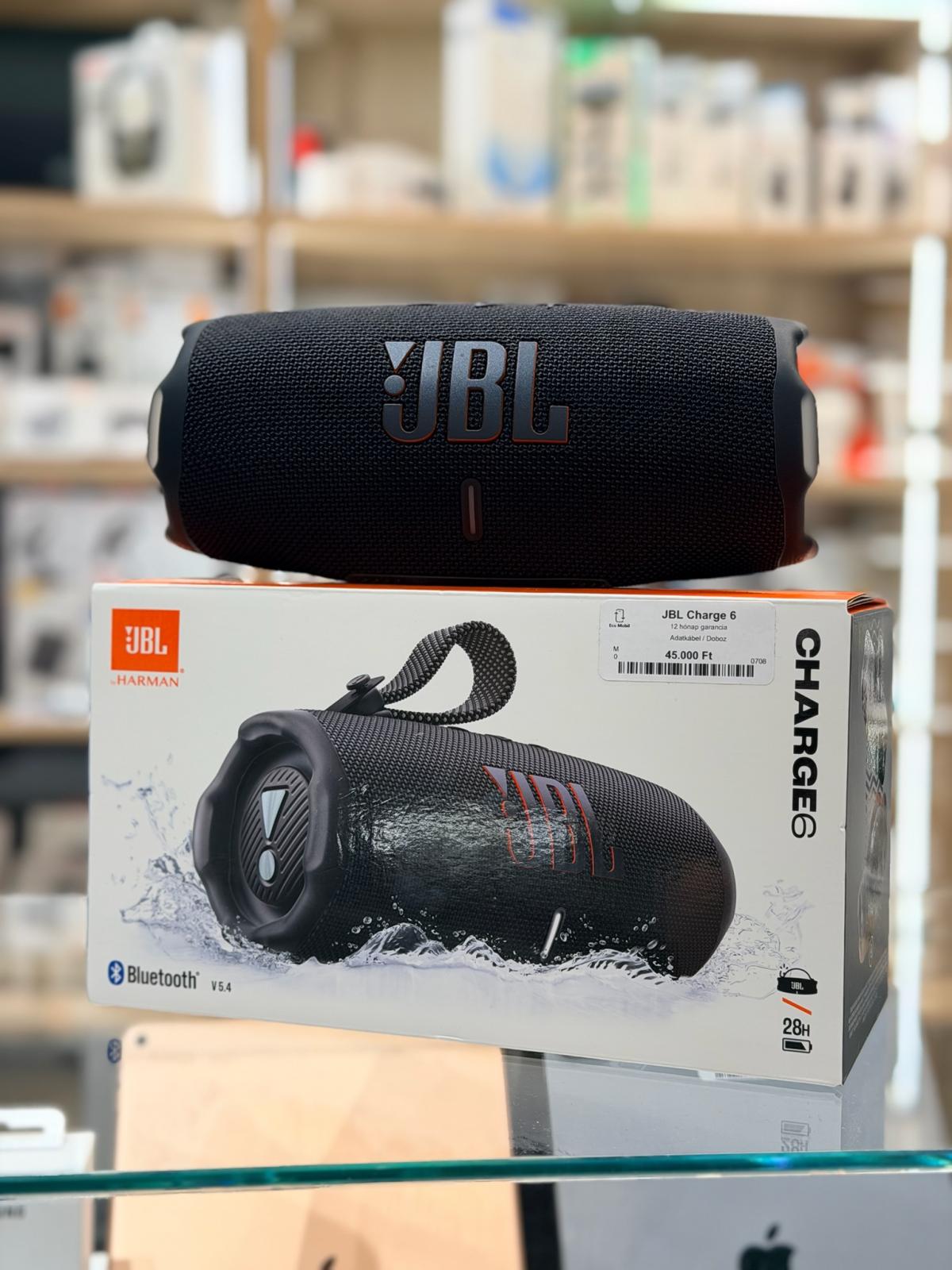 JBL Charge 6 Bluetooth, 12 hó garancia