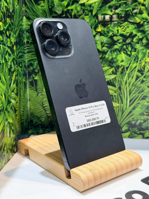 Apple iPhone 16 Pro Max Kártyafüggetlen 512 GB, 12 hó garancia