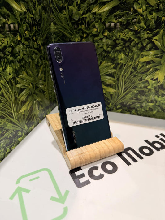 Huawei P20 Kártyafüggetlen 128 GB, 12 hó garancia