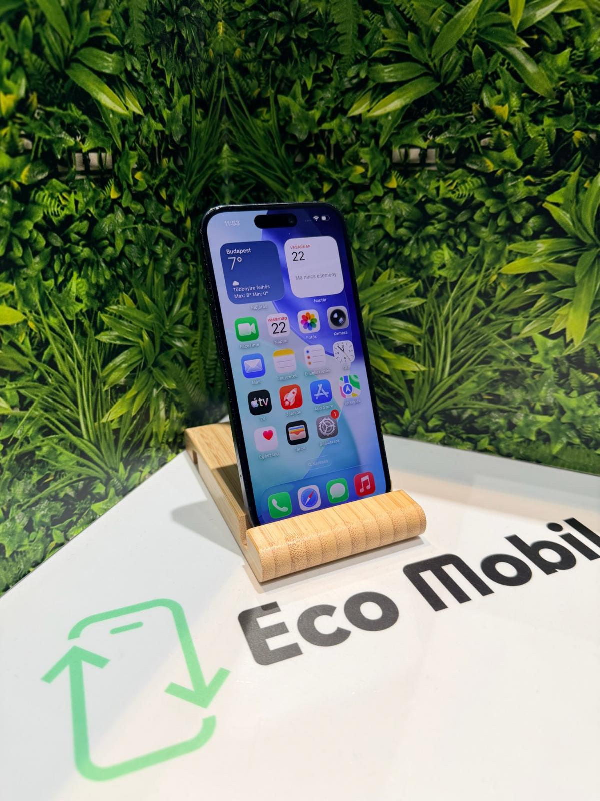 Apple iPhone 15 Kártyafüggetlen 128 GB, 12 hó garancia