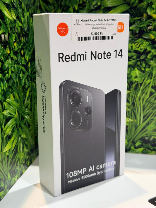 Xiaomi Redmi Note 14 Dual Sim 128 GB, 12 hó garancia
