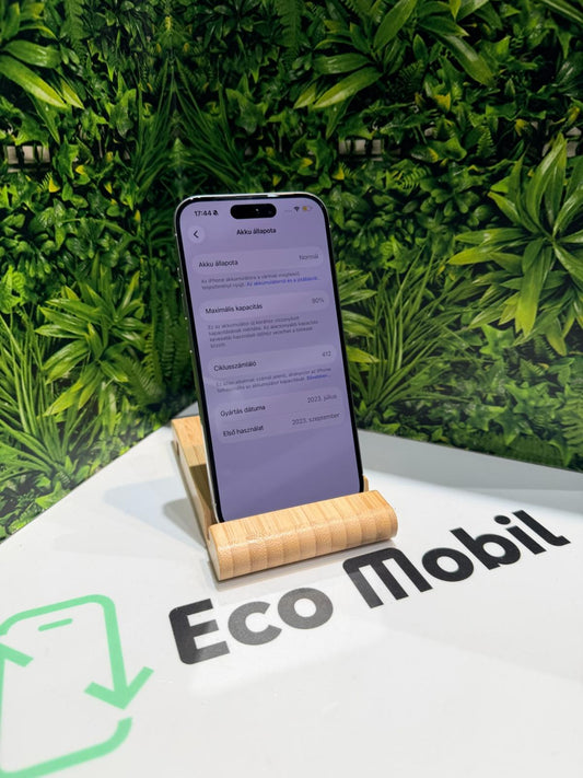 Apple iPhone 15 Pro Kártyafüggetlen 128 GB, 12 hó garancia