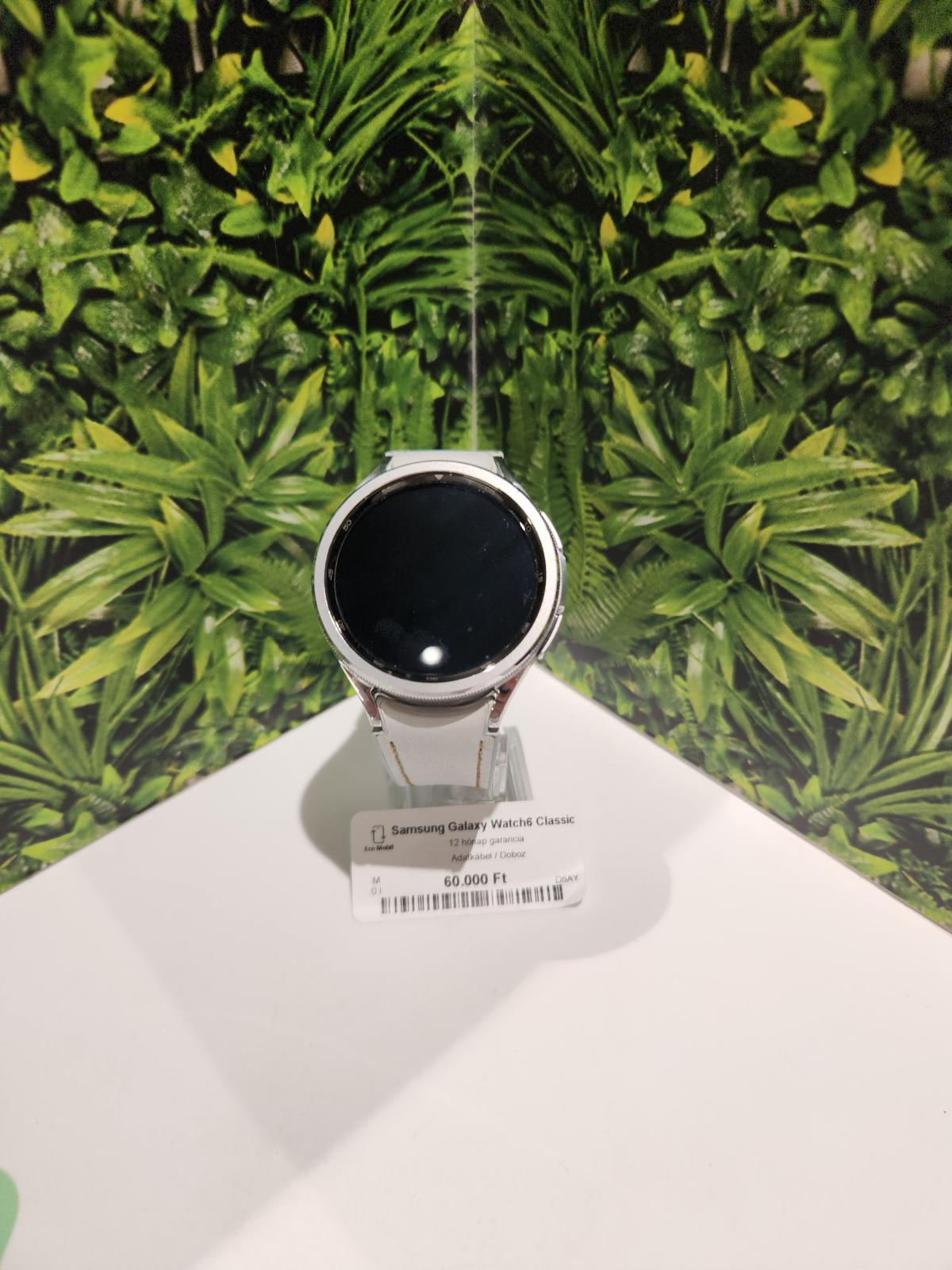 Samsung Galaxy Watch 6 Classic Bluetooth, 12 hó garancia